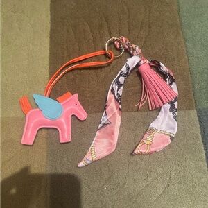 Pink Winged Horse Bag Charm